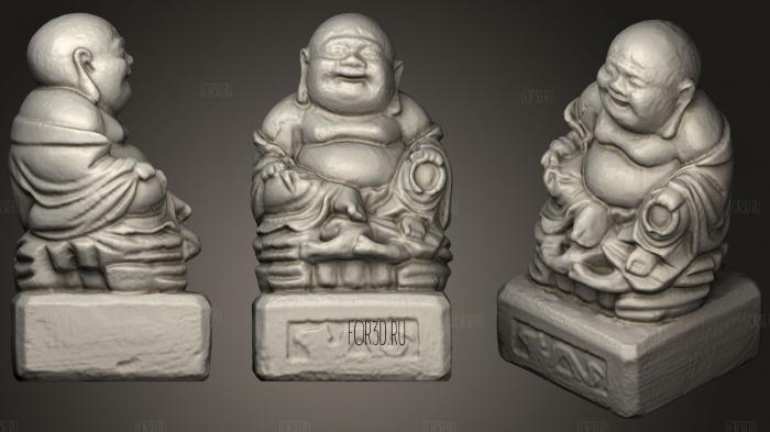 Happy Buddha 3d stl модель для ЧПУ